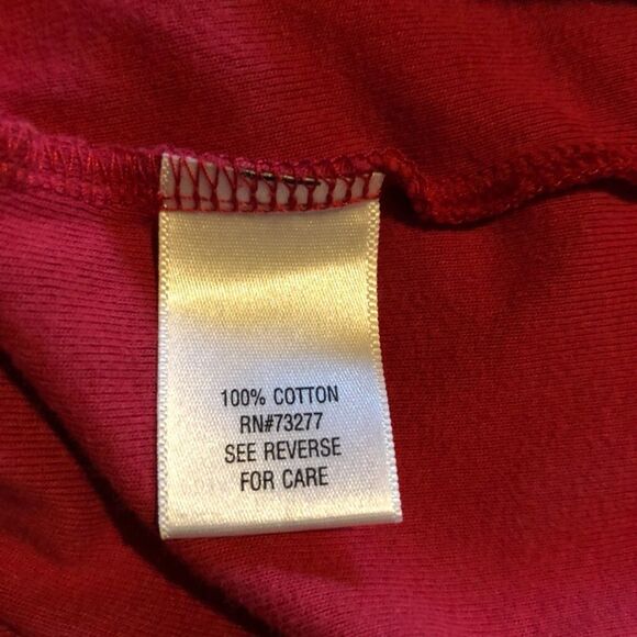 Sonoma Red 100% Cotton Plain Womens Tee L - Picture 8 of 8